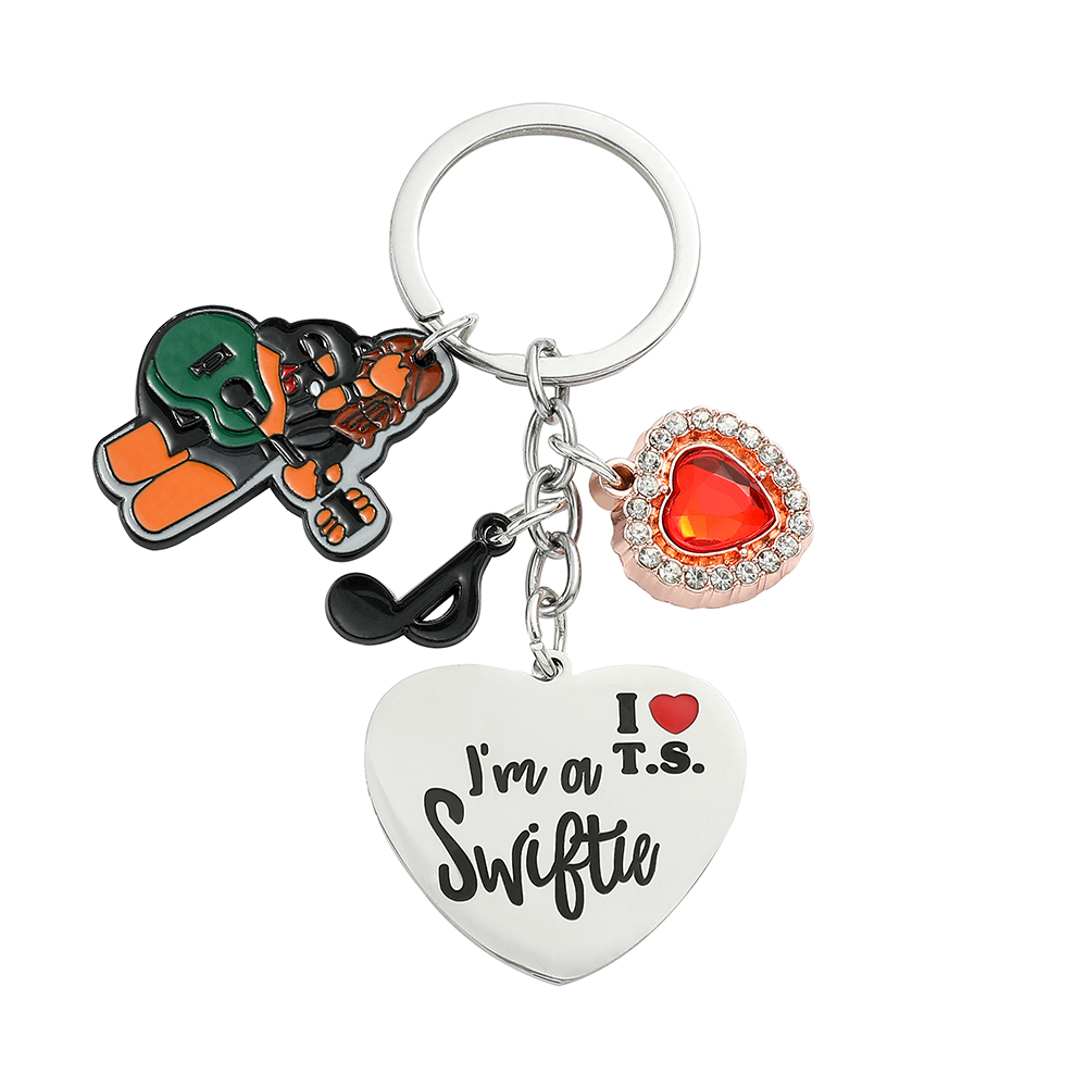 Women Bags Rack - Porte-clés Taylor pour fans, pendentif cœur