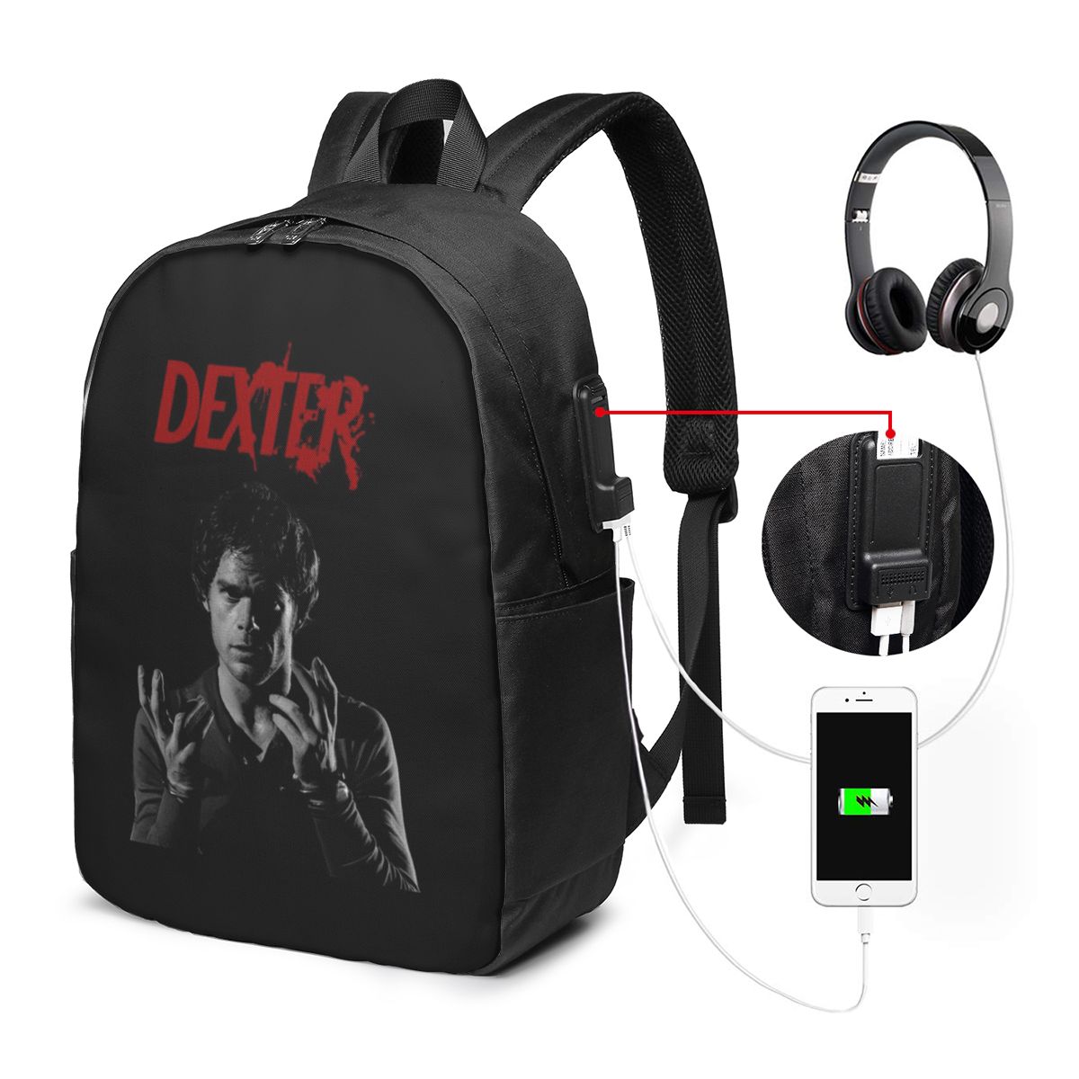 Women Bags For College - Sac à dos Dexter Morgan pour