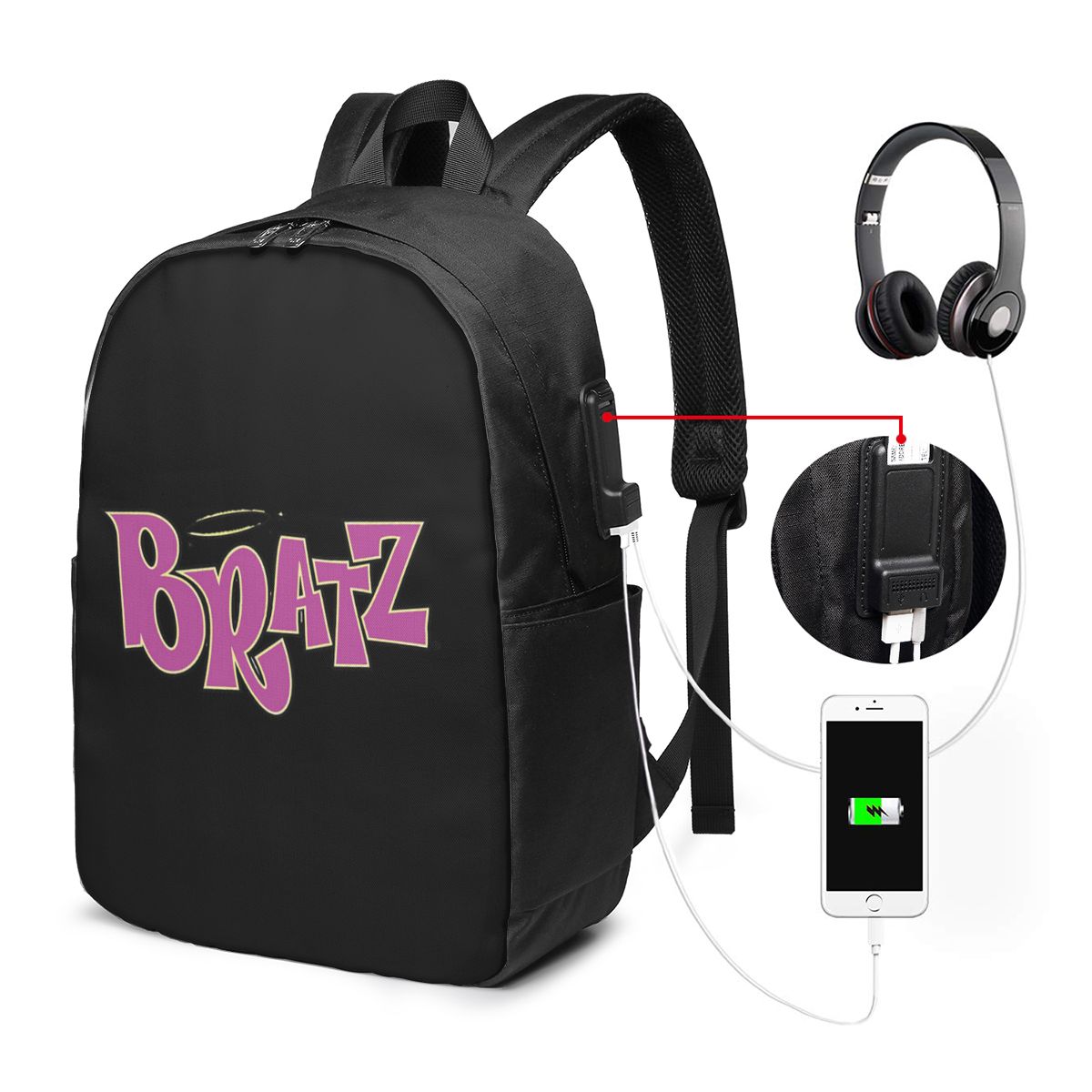Women Bags For College - Sac à dos avec logo Bratz,