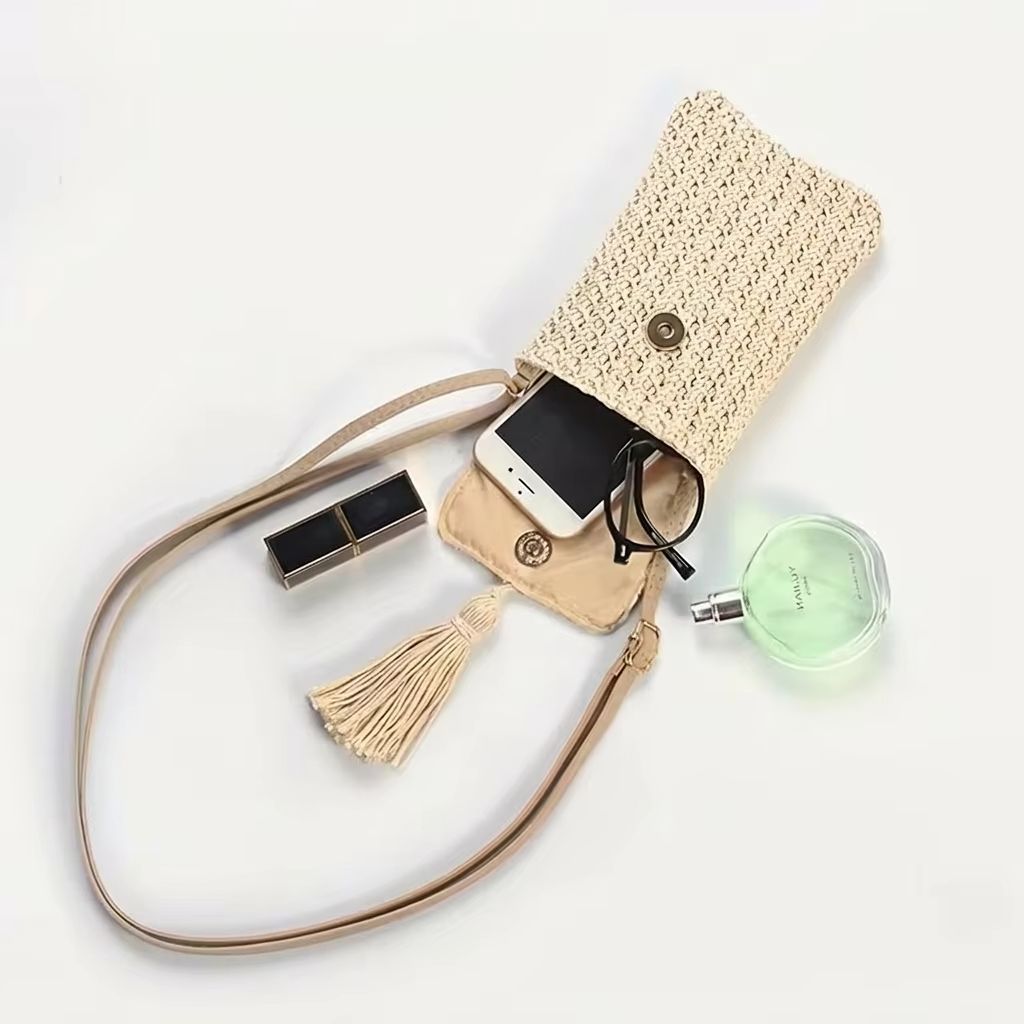 Women'S Bags Holiday - Sac bandoulière en paille pour femme,