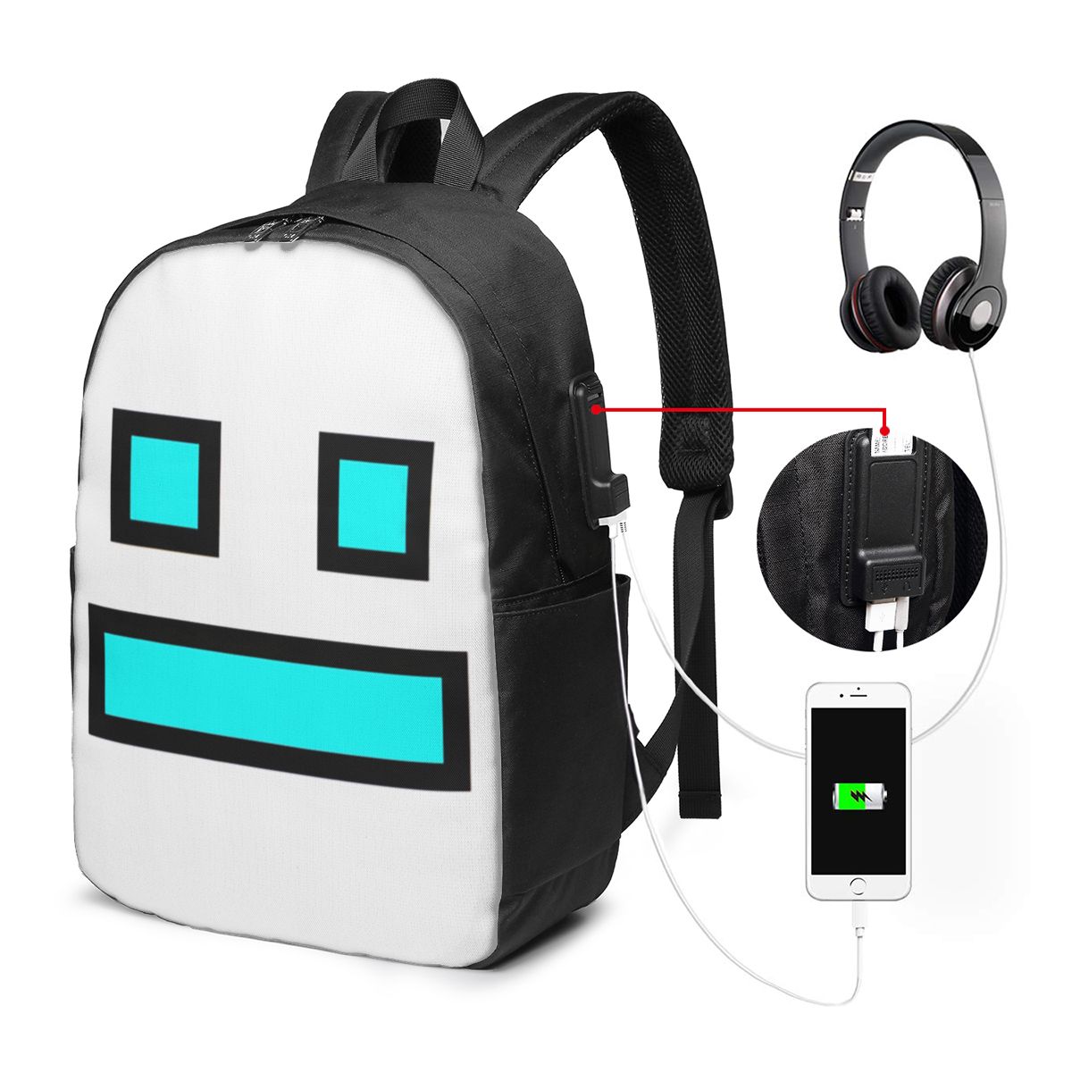 Sac à dos Geometry Dash pour j - Women Bags For College avis et prix