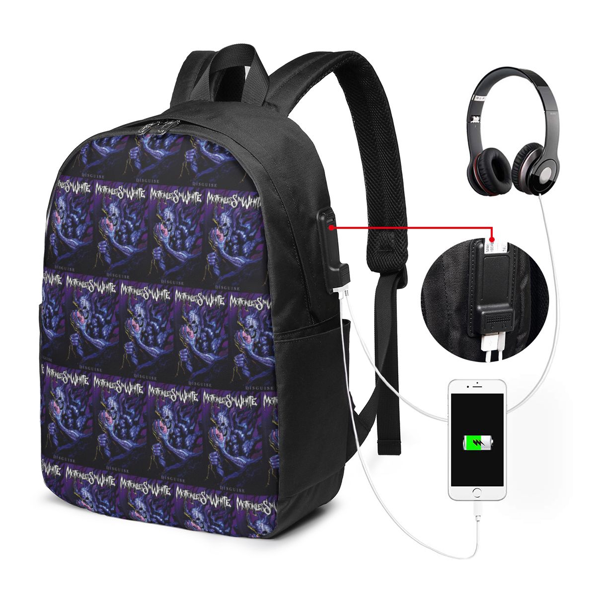 Sac à dos Motionless In White, - Women Bags For College avis et prix