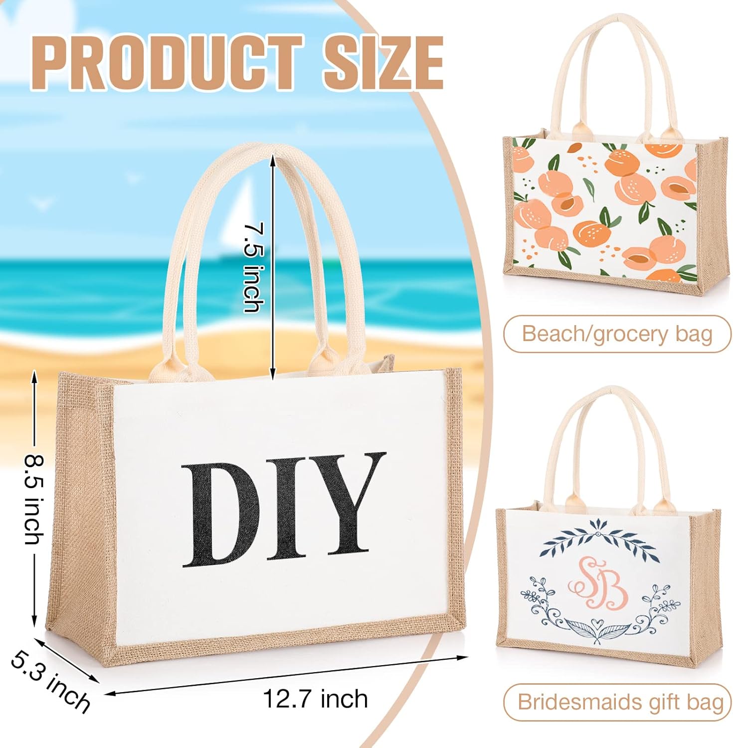 Sacs fourre-tout en toile de J - Women Bags For Eid avis et prix