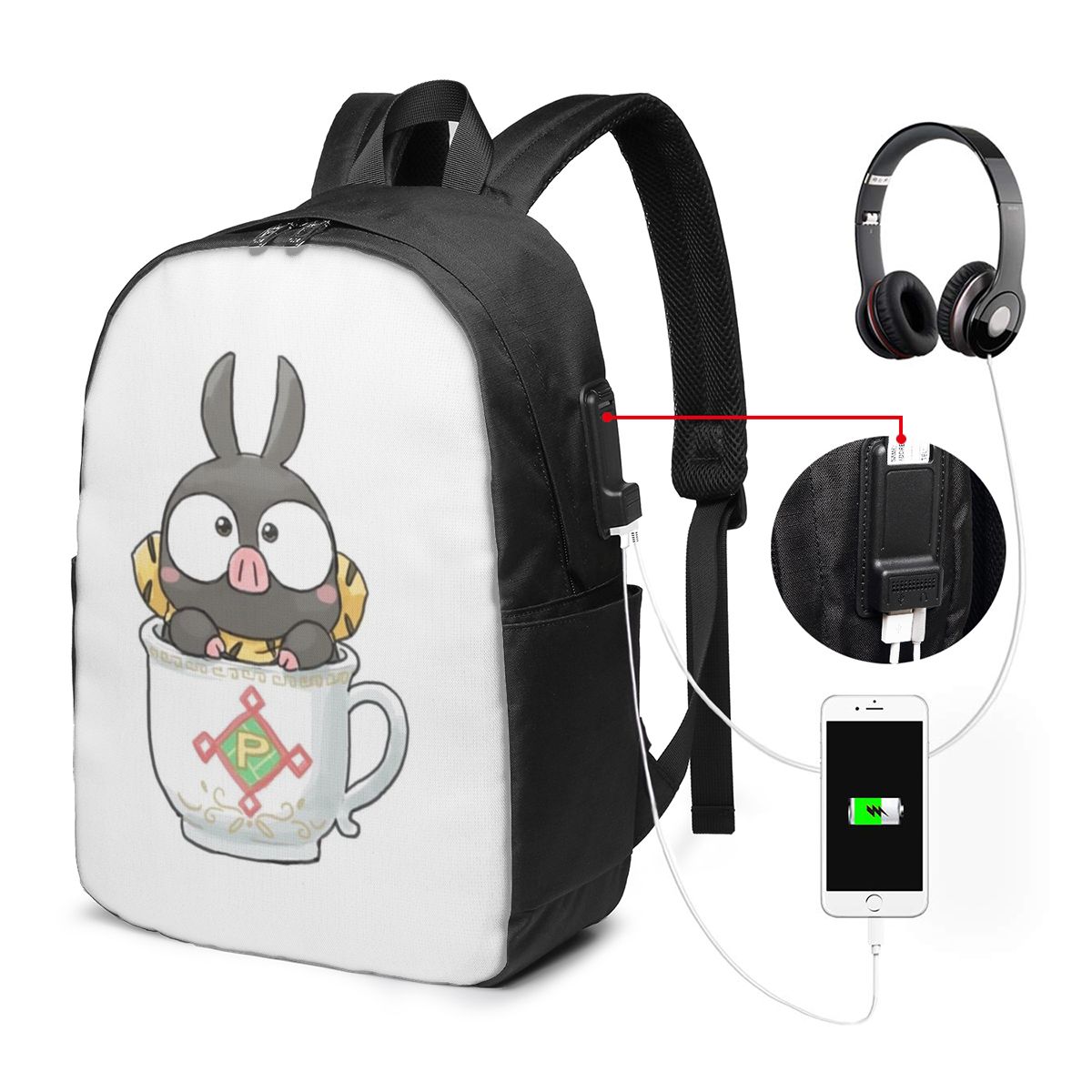 Sac à dos RanmaSaotome Pig Gir - Womens Backpack avis et prix
