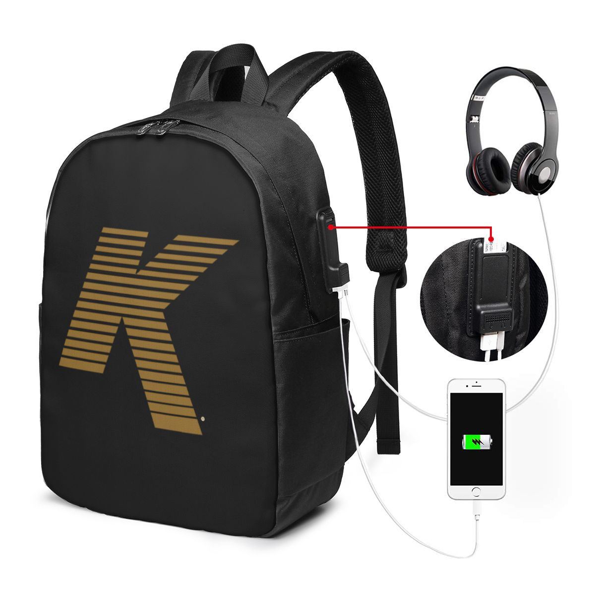 Zildjian K Logo Sac à dos de v - Women Bags For College avis et prix