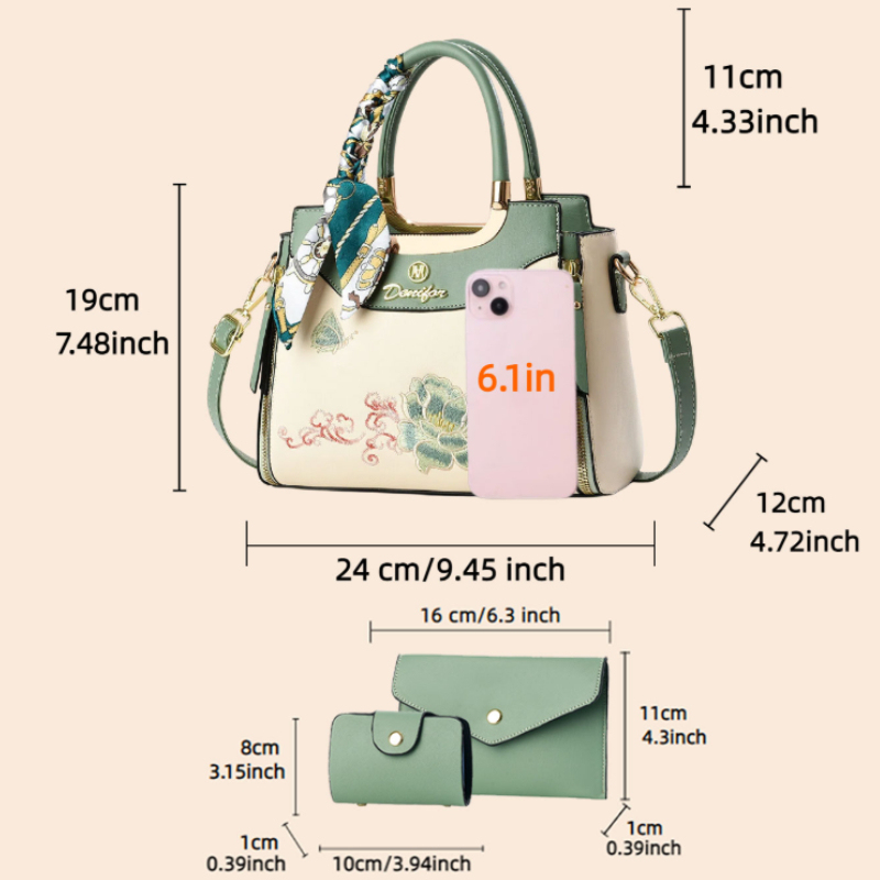 Ensemble de 3 sacs à main brod - Women Bags Rack avis et prix