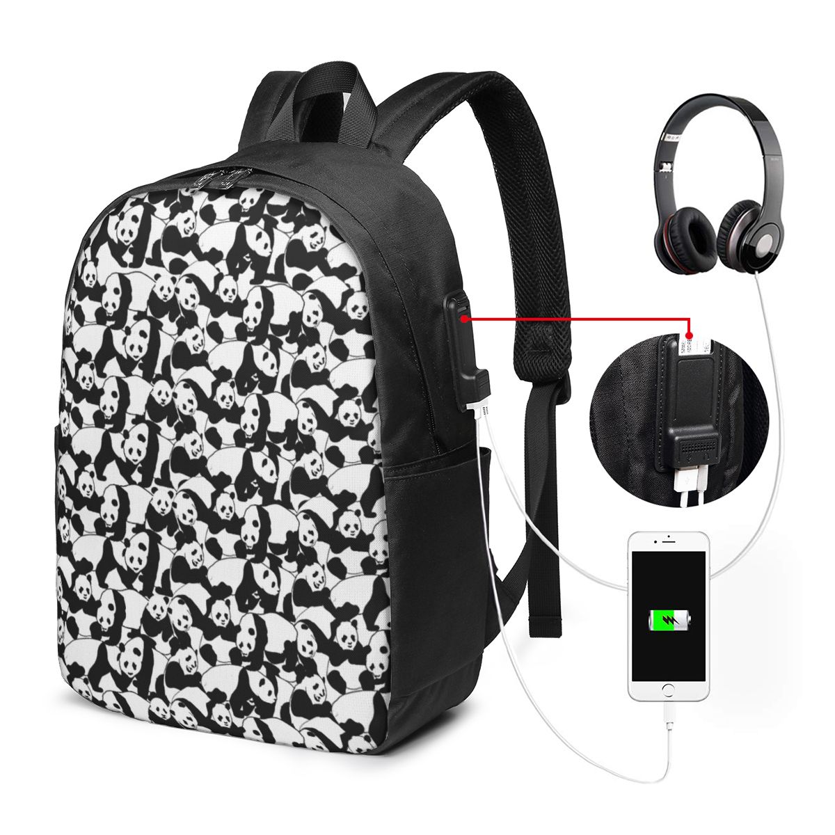 Sac à dos à motif Panda, sac d - Women Bags For College avis et prix